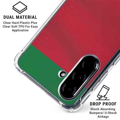 Portugal Soccer Flag Galaxy A36 5G Clear Case